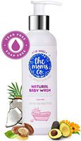 The Moms Co. Tear-Free Natural Baby Wash with Calendula, Avodado Oils and USDA-Certified Organic Oils Like Argan, Chamomile - 200ml