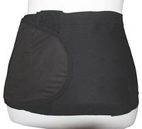 Safe n' Simple Unisex Ostomy Hernia Support Belt, Stoma Hernia Belt, 8", Black, Medium