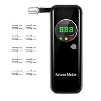 Coolker Ketone Meter Digital LCD Displays Testing with 10Pcs Replaceable Mouthpieces