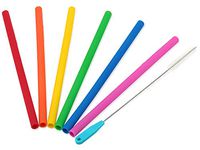 Housavvy Silicone Straws 6 PACK with Cleaning Brush,for YETI Rambler Tumbler 30 OZ 20 OZ, RTIC Tumbler 30 OZ 20 OZ, Ozark and Many other 30OZ 20OZ Tumblers