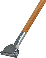Dust Mop Handles | 60" Wood Clip-on Style - 6 Pack