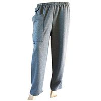 XIHAA Renal Biliary Fistula Old Man Nursing Pants, Drainage Bag Waist Side Collecting Urine Bag Urinary Catheter Incontinence Patient Outing Pants Gray,(Rightsidepocket),LL