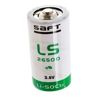 SAFT LS26500BA C Battery 3.6V 7700mAh Lithium For Smart Utility Metering, Emergency Backup, Data Collection, Unattended Sensors, RFID Tracking, Asset Tracking, Theft Prevention