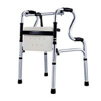 Standard Walkers Walker Disabled Auxiliary Equipment Elderly Walker Fracture Chair Frame Help People with Limited Mobility Lightweight Folding Anti-Skid Walker (Color : A, Size : 5153CM)
