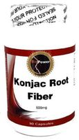 Konjac Root Fiber # 600 Mg 180 Capsules Konjac Root Fiber / Glucomannan for Constipation - BioPower Nutrition (2 Bottles)