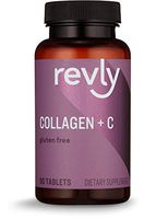 Amazon Brand - Revly Collagen Peptides + Vitamin C, 2500 mg Collagen Peptides per Serving, 90 Tablets, 1 Month Supply