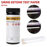 Kul-Kul - 100pcs/set Ketone Strips Home Ketosis Urine Urinary Test-Atkins Diet Weight Lose Urinary Ketone Test Paper