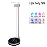 Mechanical electronic scale, Medical Scales, Height/Weight/Body Fat/Voice Broadcast, Four-in-One Health Electronic Scales, LCD Display, Easy to Store, Load-Bearing Up to 200kg