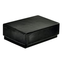 Black Gloss Cotton Filled Small Jewelry Gift Box 10 Pack