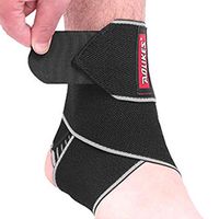 youeneom Ankle Support Brace, Adjustable Compression Ankle Braces for Sports Protect, Ankle Sprain, Plantar Fasciitis for Women and Men, One Size Fits All 1PC (Gray)