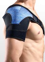 qualidyne Shoulder Brace Adjustable Shoulder Cuff with Pressure Compression Support for Men and Women Relief for Shoulder Injuries Tendonitis(Black, Right)