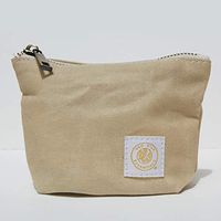 Essential Oils Travel Case - Classic Khaki Waxed Canvas Bag | Holds 6 Essential Oil Bottles