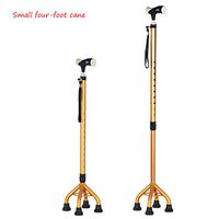 ZXQL Crutch Walking aids, Old People Crutches Telescopic Four Legs Walking Stick Small Corner Cane The Elderly Non-Slip Single Turn Adjust Disabled Walker Bearing Strong