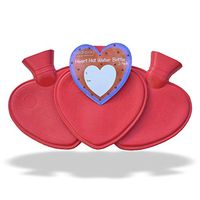 Medipaq 3X Pack Heart Shaped Hot Water Bottles - Amazing Value