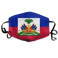 Haitian Flag Dust Mask,Washable and Reusable Cleaning Gardening Outdoor Activities Warm Windproof Mask
