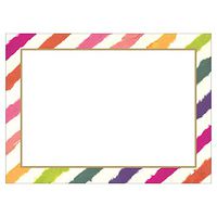 Caspari Rainbow Stripe Self-Adhesive Gift Tags, 36 Labels Included
