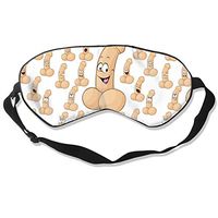 Penis Cartoon Men's and Women's Sleep Eye Mask Fashion Cute Personality Comfortable Breathable Light Blocks Eye Masks for Everywhere Sleep Adjustable Strap Eye Mask
