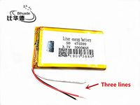 BIHUADE 3 line 3.7V 475590 3000MAH Lithium Polymer Li-Po Rechargeable Battery for DIY Mp3 MP4 MP5 GPS