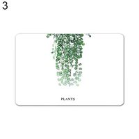 TbpersicwT Home bedroom carpet door mat, Diatom Mud Door Mat Plant Pattern Quick Drying Anti-skid Bathroome Floor Carpet-3