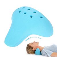 Portable Cervical Spine Massage Pillow Acupressure Neck Shoulder Pillow Massager Comfortable Sleep Protect The Cervical Spine Cushion Orthopedic Neck Pillow for Airplane Travel Pillow Office