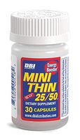 Mini Thin 25/50 | Weight Loss Supplement with Caffeine, BioPerine, Synephrine, Yohembe and Other Energy and Fat Burning Ingredients* - 30 Count Bottle