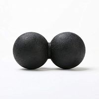 Double Lacrosse Ball Style Massage Balls - Great for Deep Tissue Massage and Trigger Point Pressure Release, Therapy Feet Back Neck Roller Deep Tissue Massage Tools, Black