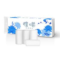 Katewolf Silky & Smooth Paper Tissue Thickened Paper Roll Household Paper Professional Series Toilet Paper Bath Tissue Roll, Skin-Friendly Comfortable (12 Rolls-B)