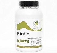 Biotin 10,000mcg ~ 100 Capsules - No Additives ~ Naturetition Supplements