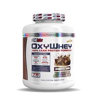 EHPLabs OxyWhey - Lean Whey Protein Delicious Chocolate (5lbs) Gluten Free, 24g of Protein per Serving, 5.3g of BCAAs per Serving, 300mg MCT Oils - 75 Servings