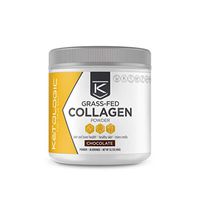 KetoLogic Grass-fed Keto Collagen Powder: Sugar-Free, Low Carb, Collagen Peptides Supplement | Keto & Paleo Friendly, Gluten Free, Fortified with Electrolytes | Chocolate – 30 Servings