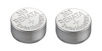 Renata Watch Battery Swiss Made Renata 393 or SR754SW Or AG5 1.5V (2 Batteries, 393 Or SR 754 SW)