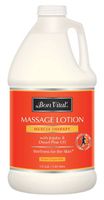 Bon Vital' Coconut Massage Lotion Made with 100% Pure Fractionated Coconut Oil, Lightweight Massage Lotion, Provides a More Relaxing Massage with Intense Skin Hydrating and Moisturizing, 1/2 Gallon Bottle
