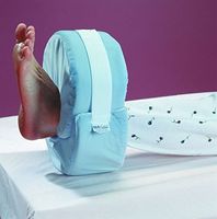 Adjustable Foot Elevator, 4" Wide, Doughnut Heel and Leg Lift