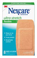 Nexcare Soft 'n Flex Bandages, Breathable, 8-Count Packages (Pack of 6)