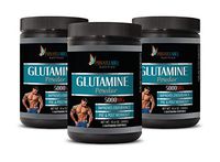 pre Workout Fat Burner - GLUTAMINE 5000MG Powder - Improves Endurance - l-glutamine Seeking Health - 3 Cans 900 Grams