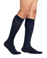 SIGVARIS Men’s Style Microfiber 820 Closed Toe Calf-High Socks 15-20mmHg