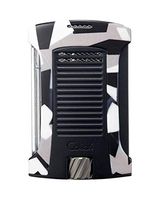 Daytona Single Jet Flame Cigar Lighter Charcoal Camouflage in an Attractive Gift Box Warranty