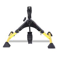 Folding Exercise Bike Portable Pedal Exerciser with Electronic Display and Adjustable Resistance,Gold