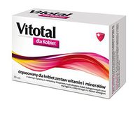 VITOTAL for Women - 30 Tablets - Vitamins and Minerals with Lutein, L-cysteine, L-methionine, lycopene, Collagen Protein hydrolyzate and Horsetail herb extracts and Grape Seed.