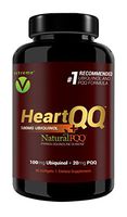 HeartQQ Ultra Absorption Ubiquinol, Advanced Heart Health, Cognitive Function, Energy Levels. 100mg of Ubiquinol (QH) Plus Natural PQQ 20mg (Vegetarian Softgels)