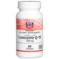 Rite Aid Natural Coenzyme Q10 Capsules, 100mg - 60 Count | Heart Health Supplement