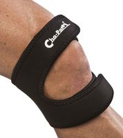 Cho-Pat Dual Action Knee Strap – Provides Full Mobility & Pain Relief For Weakened Knees – Black (Large, 16”-18”)