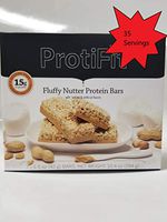 5 Box Pack (35 Bars) Proti Fit Fluffy Nutter- 15 Gram Protein Bar - for Hunger Control and Appetite Suppressant - 8 Grams Net Carbs- for Any Diet