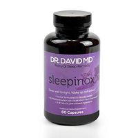 Sleepinox Stress Relief Sleep Supplements | Anxiety Relief and Deep, Restful Sleep | Organic, Vegan and Clinically Tested Herbal Sleep Supplement | Anesthesiologist Formulated | 60 Veggie Caps