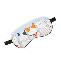 liumiKK 1PC Cute kittens Hot Cold Relaxing Face Eye Care Ice Gel Mask Sleeping Eye Mask Eyepatch Shade Comfort Cover Colorful