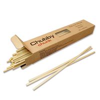 ChubbyChunk Drinking Straws - 100% Compostable Eco Friendly Long Wheat Straws - Alternative to Plastic, Paper, Silicone, Bamboo and Stainless Steel Reusable Straws - 8" Pack of 50