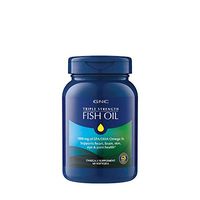 GNC Triple Strength Omega 3 Fish Oil 1000mg, 60 Count, Supports Joint, Skin, Eye, and Heart Health