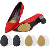 Forefoot Pads, JUSTDOLIFE 4 Pairs Forefoot Insoles Pad Non-Slip Sole Sticker Forefoot Insole for Women Beauty High Heels Decor