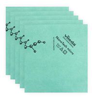 Vileda Professional / NanoTech Microfiber Cloth / Streak Free Cleaning /Keeps Environment Hygienic & Healthy | 5 Pack | Green
