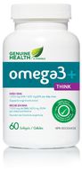 o3mega+ Think -Triple Fish Oil (60Capsules) Maximize Your Brain Power. Brand: Genuine Health